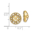 thumbnail image 3 of 14K Yellow Gold Earring Jackets & Enhancers Diamond Round 12 mm, 3 of 3