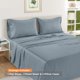 thumbnail image 2 of Casa Platino Juego de Sábanas Cal King – 1000 Hilos, 100% Egyptian Cotton, Comodidad de Satén de Hotel de Lujo con Bolsillo Profundo de 15”, Fácil de Lavar – Azul Francés, 2 of 7