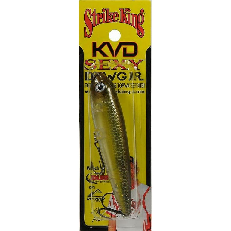 Strike King Lures HCKVDSDJR-464 3.25 in. KVD Sexy Dawg Topwater Hard Bait  Lure, Phantom Perch 