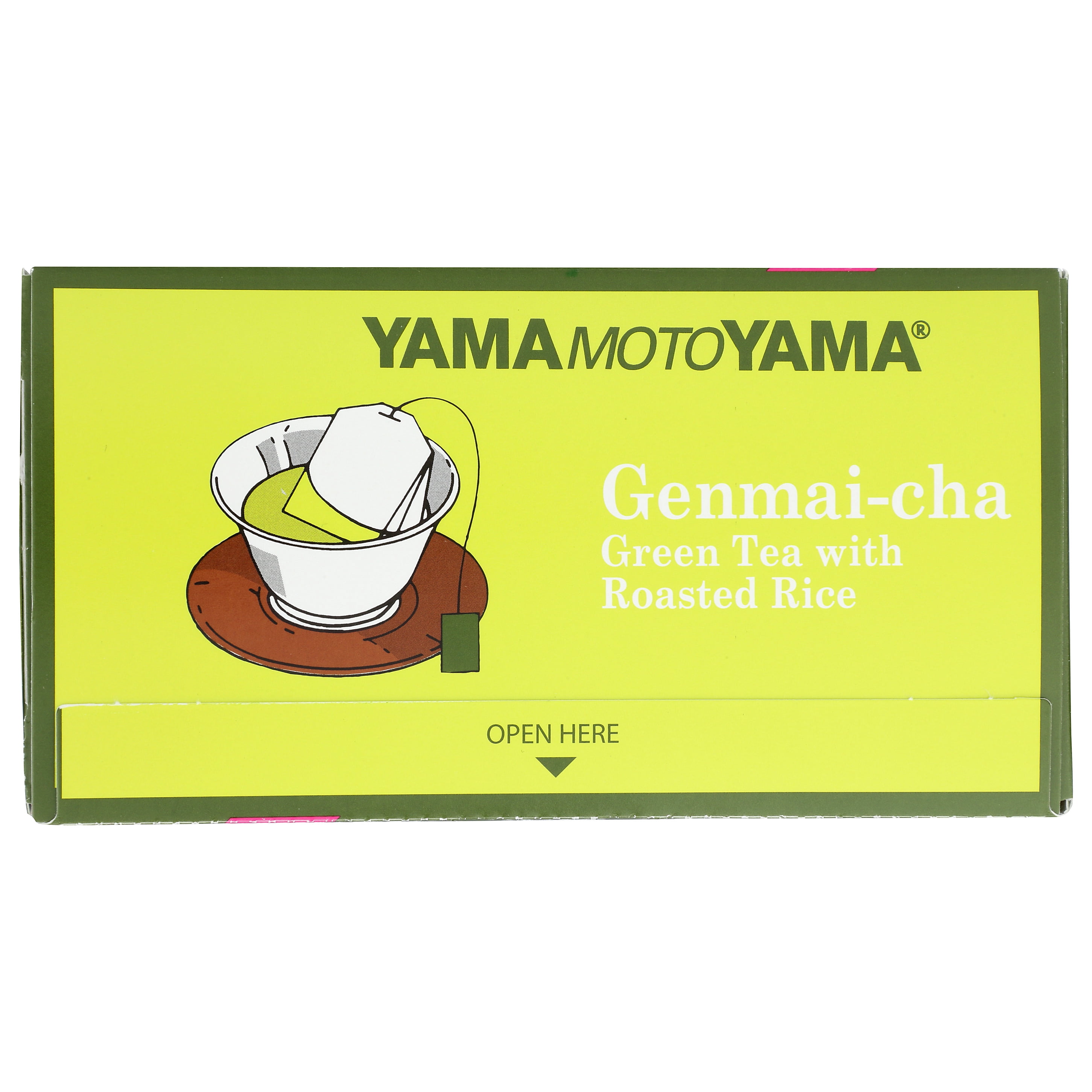 (3 pack) Yamamotoyama Genmai-Cha Green Tea with Roasted Brown Rice 16 Bags