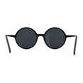 thumbnail image 3 of Round Circle Lens Wizard Plastic Mod Fashion Sunglasses Matte Black, 3 of 4