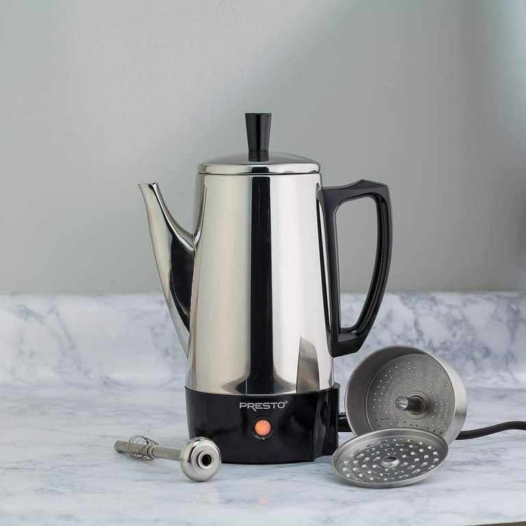 Electric Coffee Percolator 12 Cup Stainless Steel by Presto 