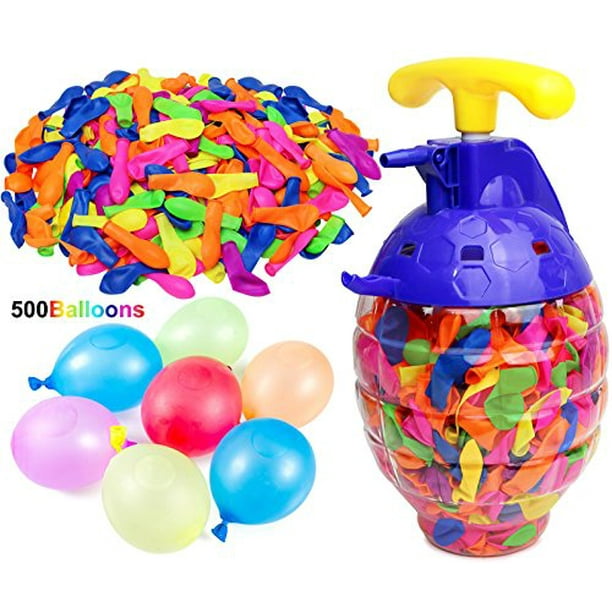 Kiddie Play Water Balloons For Kids With Filler Pump (500 Balloons