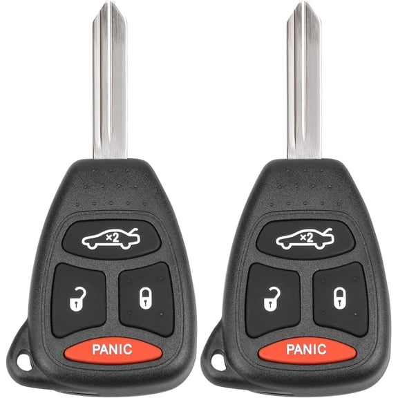 Key Fob Replacement Fits for Jeep Commander 2006-2007, Grand Cherokee 05-07, Chrysler 300 2005-2007, Charger 06-07, Durango 07-09 Keyless Entry Remote Control KOBDT04A, OHT692427AA, 2Pcs