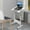 White-24*16in, variant on Portable Standing Desk,Computer Adjustable Height Workstation Gaming Work Desk Ergonomic Rising Table Laptop Desk Adjustable Tilt Angle 180° Wheels for Home Offices