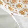 thumbnail image 4 of jejeloiu Earthy Mandala Duvet Cover King For Men Women,Boho Print King Bedding,Orange Green White,Light Gray Reversible,3 Pieces,1 Duvet Cover and 2 Pillowcases, 4 of 6