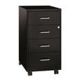 thumbnail image 1 of Cooper Metal Black Office Storage Cabinet Mobile 4-Drawer 26.7"H, 1 of 3