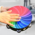 thumbnail image 1 of Pandereta de mano con campana para niños, pandereta de , tambor de mano para fiesta, juego de baile, juguetes para , KTV , 10 pulgadas Hugo Panderetas, 1 of 10