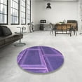 thumbnail image 4 of Ahgly Company Machine Washable Indoor Rectangle Transitional Purple Amethyst Purple Area Rugs, 8' x 10', 4 of 7