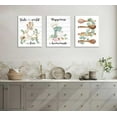 thumbnail image 3 of Farmhouse Kitchen Wall Art Dining Room Wall Decor Rustic Flowers Painting Eucalyptus Leaves Canvas Prints Retro Spatula Fork Spoon Tableware Mixer Poster Pictures for Kitchen Dining, 3 of 6