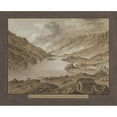 thumbnail image 2 of Franz Xaver Triner 14x12 Black Ornate Wood Framed Double Matted Museum Art Print Titled: View of Oberalp Lake (Late 18th-19th Century), 2 of 5
