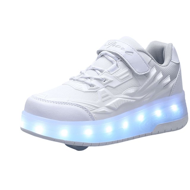 Lacet de Patinage à Roulettes Rechargeable par USB avec Roue Lumineuse pour Filles Garçons--Youyoupin-Youyoupin