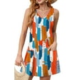 thumbnail image 3 of Fantaslook Summer Dresses for Women Casual V Neck Sleeveless Sundresses Floral Beach Short Dress with Pockets, 3 of 9
