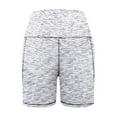 thumbnail image 7 of Kvture Biker Shorts Women High Waisted Printed Workout Gym Spandex Yoga Athletic Bike Shorts with Pocket White M, 7 of 7