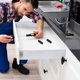 thumbnail image 1 of Furniture Concealed Connector Narrow Design Kitchen Use Plastic Black for Heavy Duty 10 Sets, 1 of 3