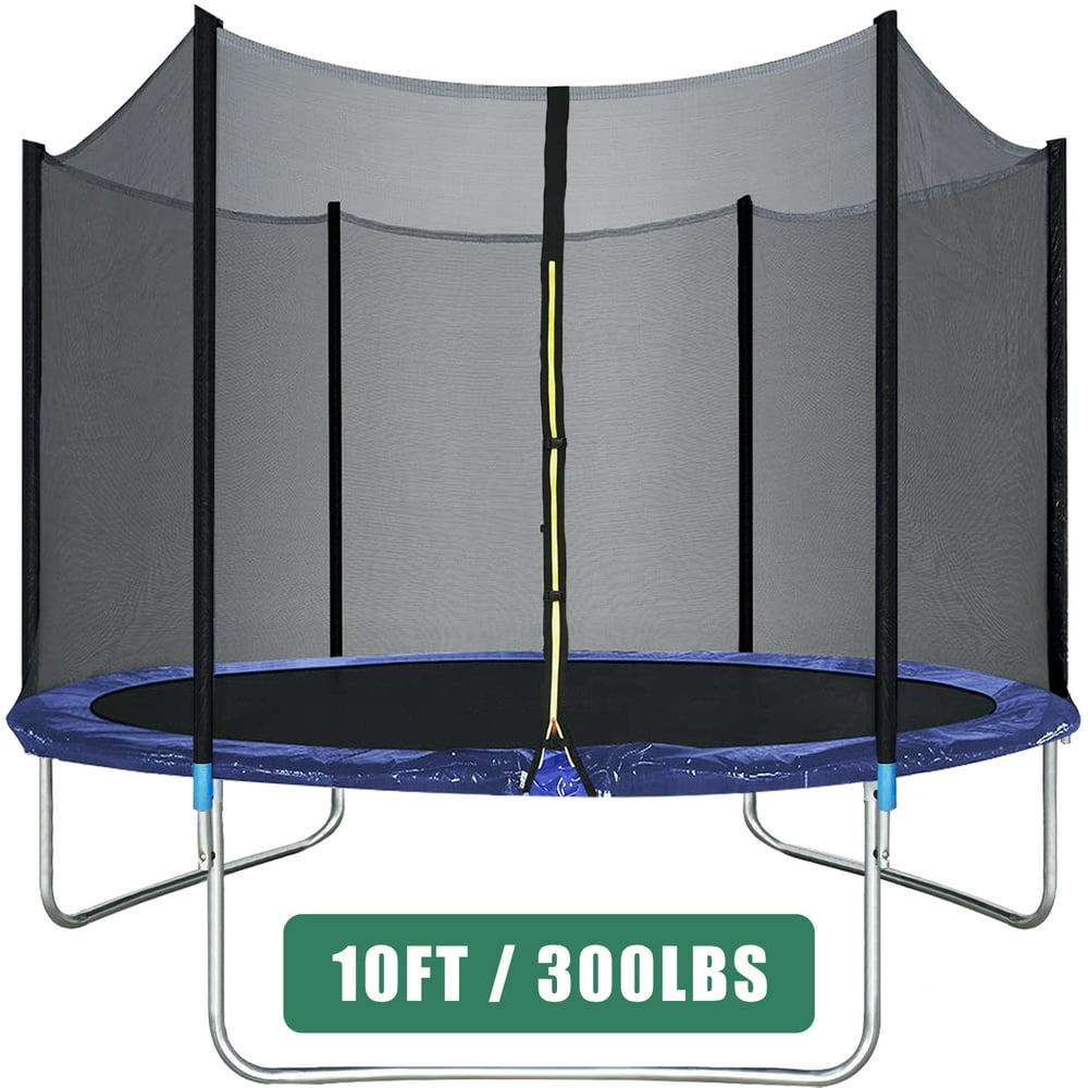 10FT Trampoline with Safety Enclosure Net Combo Bounce Jump Outdoor