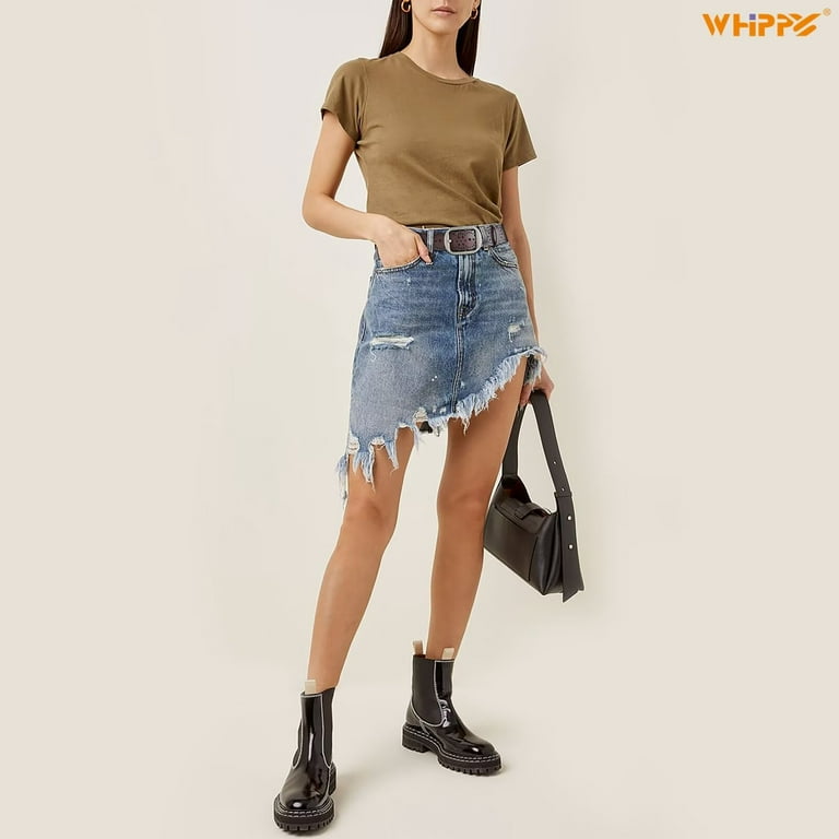 Whippy Women's Leather Flower Belt, Brown photo 4