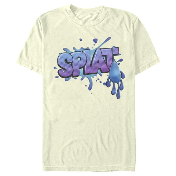 Men's Strange World Splat Logo Graphic Tee Beige 2X Large