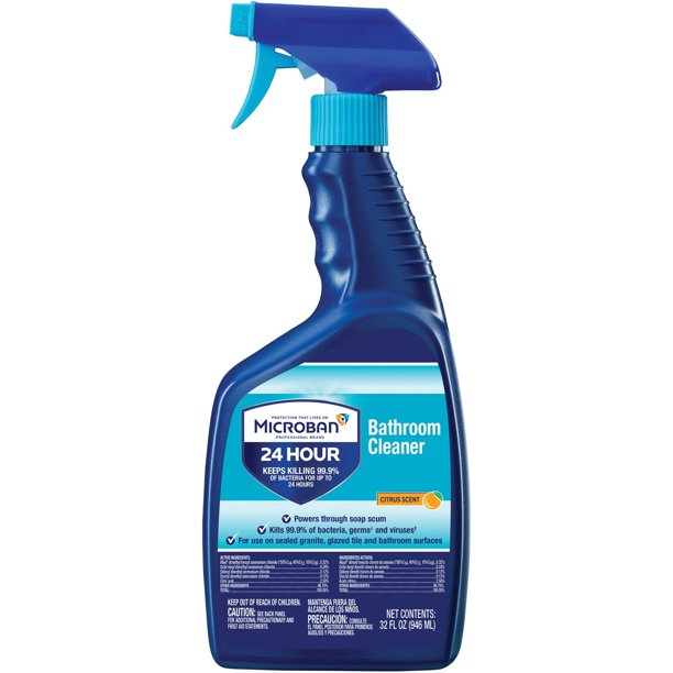 Microban Professional, PGC30120, Bathroom Cleaner Spray, 1 Bottle