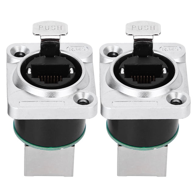 Conector En ángulo, 2 Uds., Aleación De Zinc, Carcasa Cromada, Sistemas De Adquisición De Datos, Sistemas De Control De Aviación De Medición De Automatización Informática