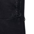 thumbnail image 3 of Minnieouse Chaqueta de cuello Vintage Medieval cuero chaleco sin mangas Cosplay disfraz Top Rock chaleco largo Abrigos y chamarras  Negro 3XL, 3 of 6