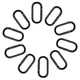 thumbnail image 5 of 10pcs Clip de Mosquetón Ligero Llavero Pequeño de Resorte de en D de Negro Sunnimix Gancho de mosquetón con mosquetón, 5 of 8