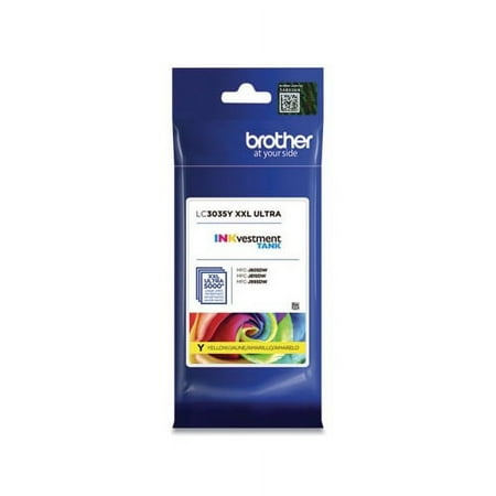 UPC: 0012502650720 | Brother Genuine LC3035Y High-yield Yellow Printer Ink Cartridge