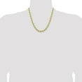 thumbnail image 5 of Solid 14K Yellow Gold 6.7mm Diamond-cut Rope with Fancy Lobster Lock Chain - 24", 5 of 8
