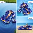 thumbnail image 7 of MoKo Pool Floats Loungers for Adults with Removable Cup Holders and Head Rest for Pool Lake Travel Beach, Blue, 7 of 7