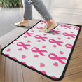 thumbnail image 4 of Pink Breast Cancer Door Rugs,Washable Non Slip Door Mats Indoor,Decorative Door Mats,Entry Mat Indoor for Entrance,Bedroom,Kitchen,Bathroom,30"x17", 4 of 6