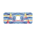 thumbnail image 7 of Yayeee Faucet Mat for Kitchen Sink 14.7" Diatomite Long Splash Guard Pad, Red Hand Drawn Sailboats, 7 of 7