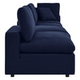 thumbnail image 2 of Modway Commix Sectionnel de Mobilier de Patio Extérieur Sunbrella 4 Pcs, Bleu Marine, 2 of 10