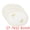 White, variant on Unique Bargains Rustic Oval Placemats 4pcs Cotton Linen Navy Blue 17.7"x12.6"