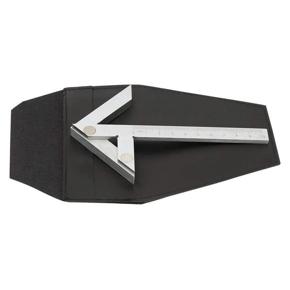 Jauge Centrale, 100*70mm Jauge Centrale Haute Précision Jauge Ronde Outil de Marquage Angles Centraux