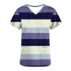 thumbnail image 5 of Puntoco Liquidación de blusas cortas para mujer, moda informal para mujer, cuello en V, estampado, manga corta, bolsillo, vestido de enfermera, 5 of 5