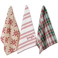 thumbnail image 1 of DII Nordic Christmas Kitchen Collection, Assorted Dishtowel Set, 18x28, Jingle, 3 Piece, 1 of 6