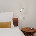 thumbnail image 4 of MasteelfCA Mobestech Aluminium Blanc Chaud LED Applique Murale AC 85-265V Bras Flexible, 4 of 7