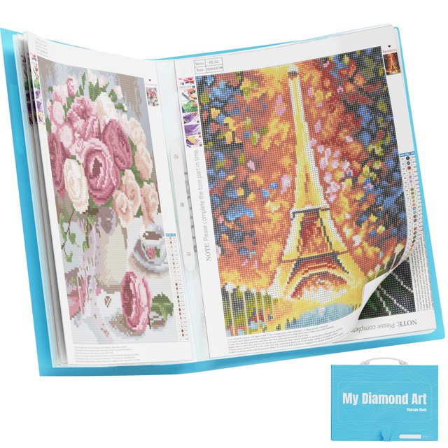 Libro de almacenamiento ARTDOT A2 para Diamond Art con 30 bolsillos