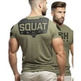 thumbnail image 2 of Gymish Squat Squad Gym Shirt for Men – Funny Workout T-Shirt with Rubber Back Design, Men's Gym Clothes, Fitness & Lifting Tee, 2 of 7