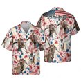 thumbnail image 3 of Camisetas divertidas e informales con estampado de animales, ovejas y caballos para hombre, ropa de moda, blusa hawaiana con solapa, camisetas para vacaciones, surf y playa, 3 of 5