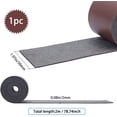 thumbnail image 2 of Tiras de cuero de 5 cm de ancho, cordón plano, 198 cm de largo, ideales para hacer correas de cuero para bolsos, cinturones, asas para muebles y café., 2 of 9