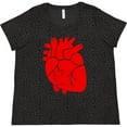 thumbnail image 3 of Inktastic Anatomical Heart Women's Plus Size T-Shirt, 3 of 5