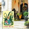 thumbnail image 4 of JingChun Home Decorative Happy Easter Bunny Garden Flag, Colorful Easter Eggs Yard Outside Decorations, Spring Outdoor Small Decor Double Sided 11 x 17 inch, 4 of 6