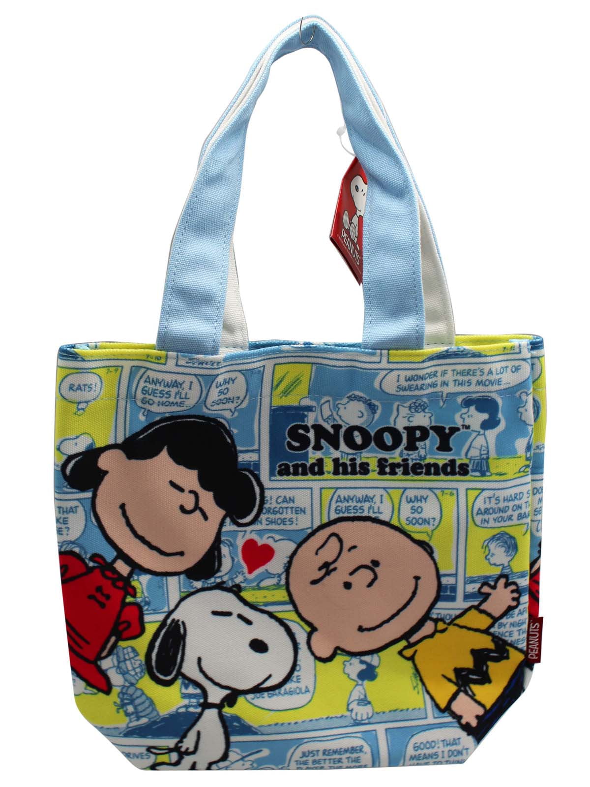 Snoopy Peanuts Canvas Tote Shoulder Shopping Bag Shopping Cart 
