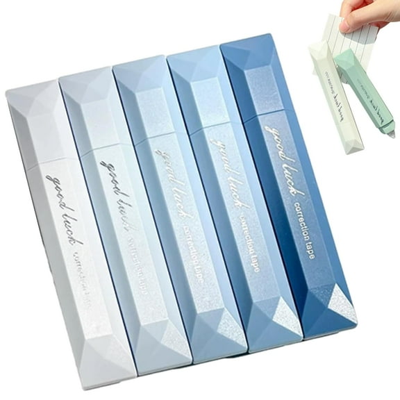 Double Sided Tape Pens, Double Sided Glue Pen for Wrapping Paper/Crafting/Parcels, Crafting Glue Stick Pens, White out Correction Tape