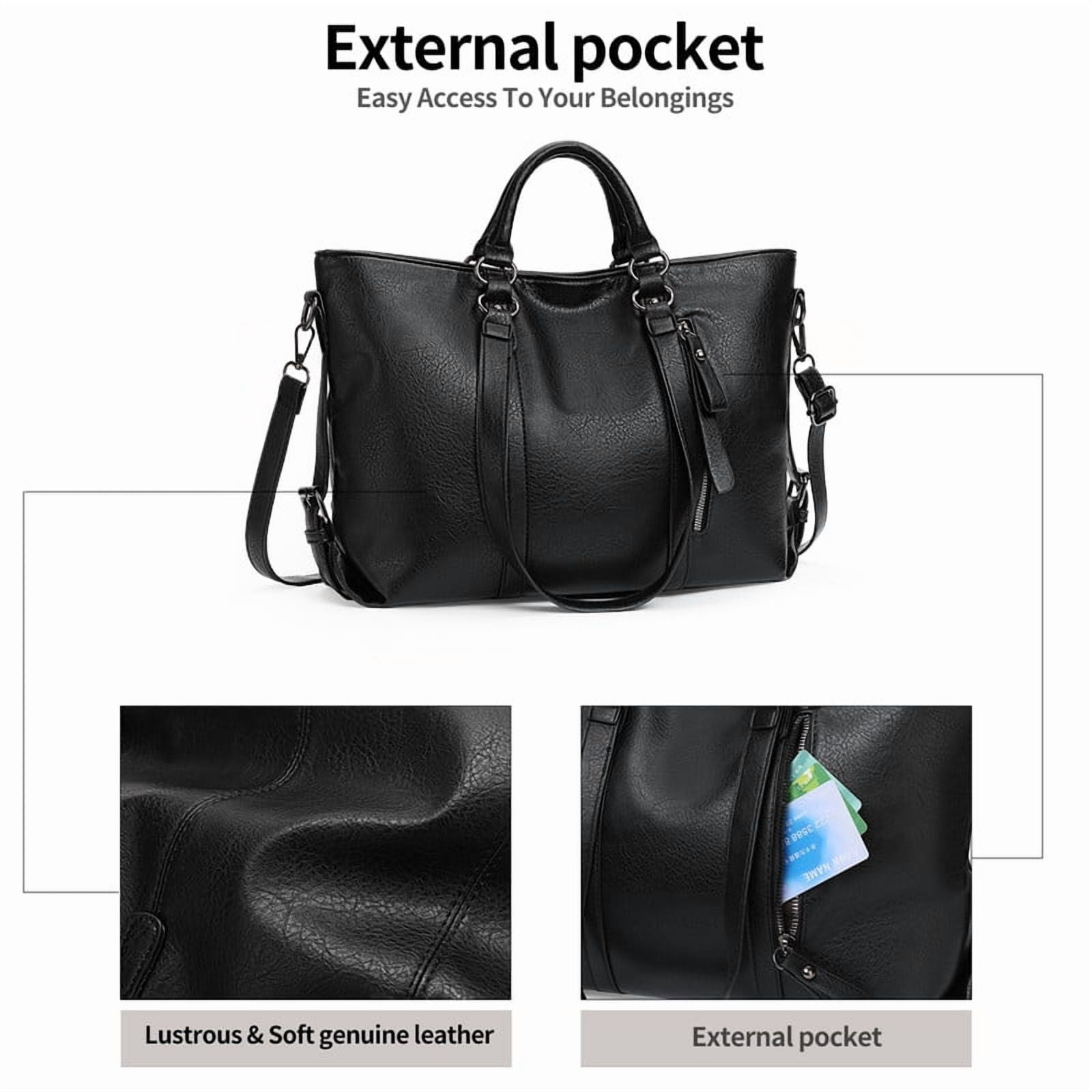 GAEKEAO Hobo Bags for Women Handbags Soft Top-handle Purse Leather Large Shoulder Bag Crossbody Travel Satchel