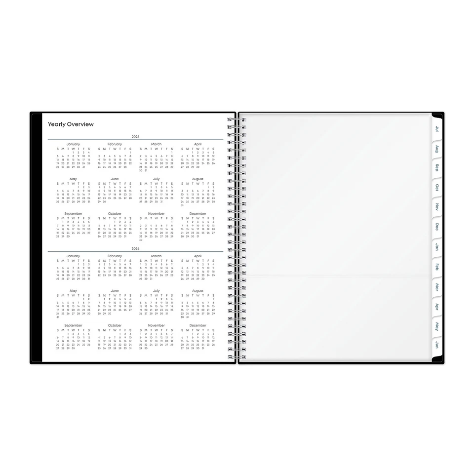 2025-2026 Blue Sky 8.5" X 11" Academic Year Weekly & Monthly Planner Plastic