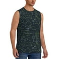 thumbnail image 2 of Pofeuu Chemistry Formulas 2 Print Men's Muscle T-Shirt, Sleeveless, Muscle Tank, Classic Muscle Tee Top For Men Casual Sleeveless Muscle T-Shirt Trendy Clothes-3X-Large, 2 of 7
