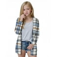 thumbnail image 3 of UQJfacai Girls Long Cardigan Kids Cute Printed Long Sleeve Knit Oversized Sweater Fall Soft Casual Open Front Outerwear Coats with Pockets, 3 of 7