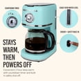 thumbnail image 6 of Nostalgia Retro Coffee Maker, 10-Cup One Button Brewing Classic Coffee Machine with Reusable Filter, Aqua, 6 of 9